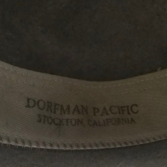 SOLD! VTG Mens Sz Medium Wool Fedora Hat Olive Green Dorfman Pacific Made in USA - Picture 12 of 12